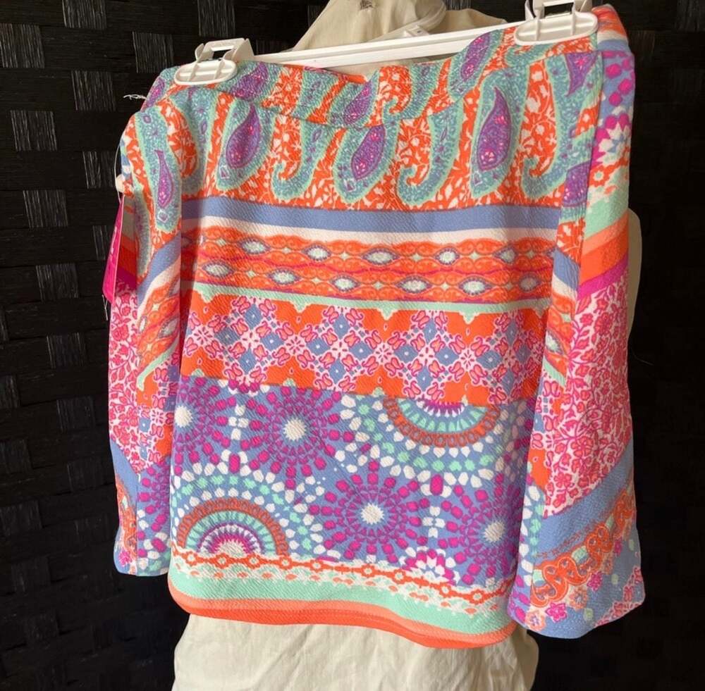 iZ Byer Girl Multi-Pattern Paisley Print Skirt Size Medium